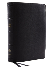 Image for NKJV, Reference Bible, Wide Margin Large Print, Premium Goatskin Leather, Black, Premier Collection, Red Letter, Comfort Print