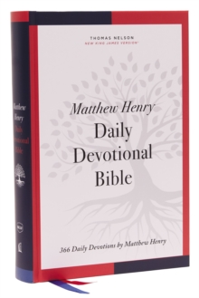 NKJV, Matthew Henry Daily Devotional Bible, Hardcover, Red Letter, Comfort Print: 366 Daily Devotions by Matthew Henry