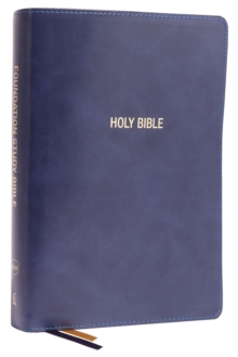 Image for NKJV, Foundation Study Bible, Large Print, Leathersoft, Blue, Red Letter, Comfort Print