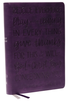 Image for KJV Holy Bible: Large Print with 53,000 Cross References, Purple Leathersoft, Red Letter, Comfort Print: King James Version (Verse Art Cover Collection)