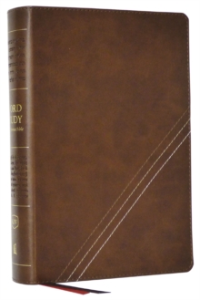 Image for KJV, Word Study Reference Bible, Leathersoft, Brown, Red Letter, Thumb Indexed, Comfort Print