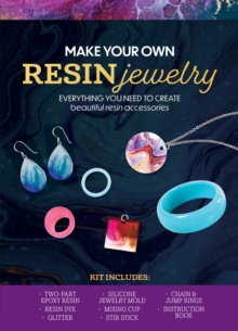 Make Your Own Resin Jewelry: Everything You Need to Create Beautiful Resin Accessories – Kit Includes: Two-part Epoxy Resin, Resin Dye, Glitter, Silicone Jewelry Mold, Mixing Cup, Stir Stick, Chain and Jump Rings, Instruction Book