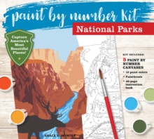 Image for Paint by Number Kit National Parks : Capture America's Most Beautiful Places! Kit Includes: 5 Paint by Number Canvases, 10 paint colors, Paintbrush, 48-page instruction book
