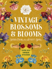 Vintage Blossoms and Blooms Sticker, Color and Activity Book
