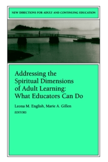 Image for Addressing the Spiritual Dimensions of Adult Learning