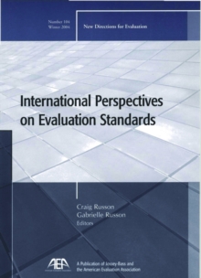 Image for International Perspectives on Evaluation Standards