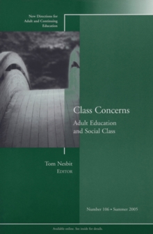 Class Concerns: Adult Education and Social Class