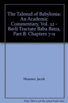 Talmud of Babylonia, An Academic Commentary