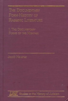 Documentary Form-History of Rabbinic Litarature, I