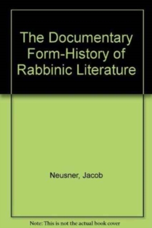 Documentary Form-History of Rabbinic Literature