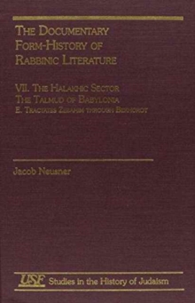 Documentary Form-History of Rabbinic Literature
