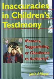 Image for Inaccuracies in Children's Testimony