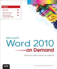 Image for Microsoft Word 2010 on Demand