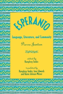 Image for Esperanto : Language, Literature, and Community