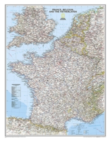 Image for France, Belgium, And The Netherlands Classic, Tubed : Wall Maps Countries & Regions