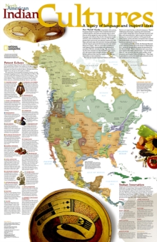 Image for North American Indian Cultures Flat : Wall Maps History & Nature