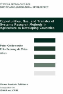 Image for Opportunities, Use, And Transfer Of Systems Research Methods In Agriculture To Developing Countries