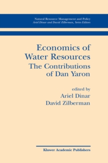 Image for Economics of Water Resources The Contributions of Dan Yaron