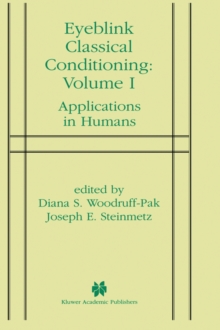 Image for Eyeblink Classical Conditioning Volume 1 : Applications in Humans