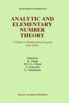 Image for Analytic and Elementary Number Theory : A Tribute to Mathematical Legend Paul Erdos