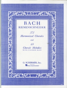 Image for 371 Harmonized Chorales And 69 Chorale Melodies