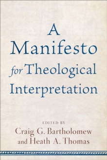 Image for Manifesto for Theological Interpret
