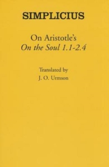 On Aristotle's "On the Soul 1.1-2.4"