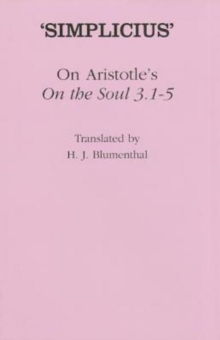 On Aristotle's "On the Soul 3.1-5"