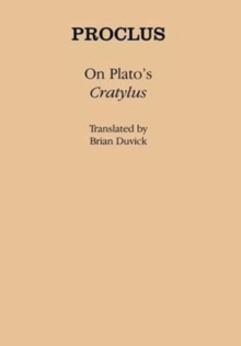 Image for On Plato's "Cratylus"