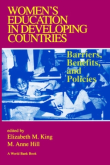 Image for WOMEN'S EDUCATION IN DEVELOPING COUNTRIES BARRIERS