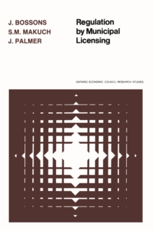 Image for Regulation by Municipal Licensing