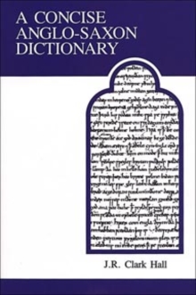 Image for A Concise Anglo-Saxon Dictionary
