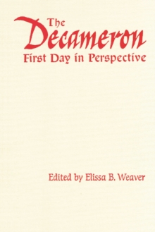 Image for The Decameron First Day in Perspective