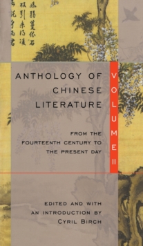 Image for Anthology of Chinese Literature: Volume II