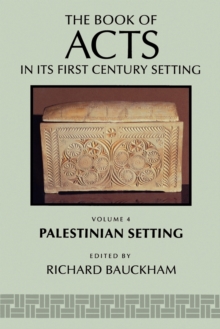 Image for The book of Acts in its Palestinian setting
