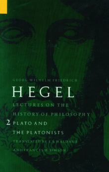 Lectures on the History of Philosophy, Volume 2