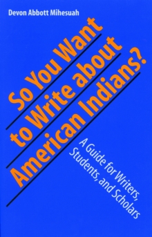 So You Want to Write About American Indians?