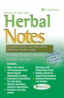 Image for Herbal Notes : Complementary & Alternative Medicine Pocket Guide