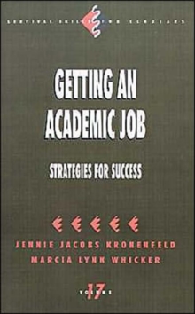 Image for Getting an Academic Job