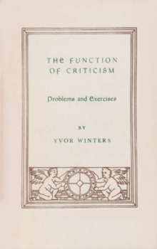Function of Criticism