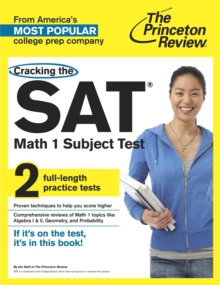 Image for Cracking The Sat Math 1 Subject Test