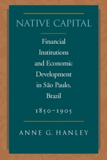 Image for Native capital: financial institutions and economic development in Sao Paulo Brazil, 1850-1905