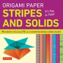 Origami Paper - Stripes and Solids 6" - 96 Sheets