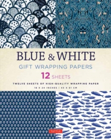 Image for Blue & White Gift Wrapping Papers - 12 Sheets : 18 x 24 inch (45 x 61 cm) Wrapping Paper