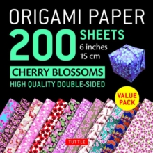 Image for Origami Paper 200 sheets Cherry Blossoms 6 inch (15 cm) : High-Quality Origami Sheets Printed with 12 Different Colors