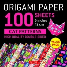 Image for Origami Paper 100 sheets Cat Patterns 6" (15 cm) : Tuttle Origami Paper: Double-Sided Origami Sheets Printed with 12 Different Patterns: Instructions for 6 Projects Included