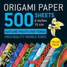 Image for Origami Paper 500 sheets Nature Photo Patterns 6" (15 cm) : Tuttle Origami Paper: Double-Sided Origami Sheets Printed with 12 Different Designs (Instructions for 6 Projects Included)