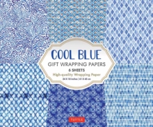 Cool Blue Gift Wrapping Papers - 6 sheets