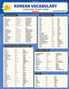Korean Vocabulary Language Study Card: Essential Words and Phrases Required for the TOPIK Test (Includes Online Audio)
