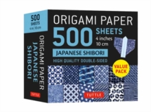 Origami Paper 500 sheets Japanese Shibori 4″ (10 cm): Tuttle Origami Paper: Double-Sided Origami Sheets Printed with 12 Different Blue & White Patterns